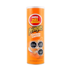 PRINGLES CHEDDAR CHEESE 158 GRS